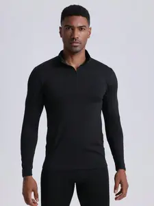 Festival Gift Quick-Dry Breathable Stand Collar Casual Athletic Fashion Activewear Sport Long Sleeve Shirt, Gym Workout Shirt, Loose Fit for Gym Outdoor Running, All Seasons Wear, Activewear Clothing, Athletic Training Apparel
