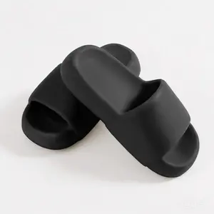 Soft Cloud Pillow Slippers, Foam Platform Slippers with Running Shoe Level Cushioning Shock Absorption, Anti Slip Comfort Slides for Indoor Outdoor