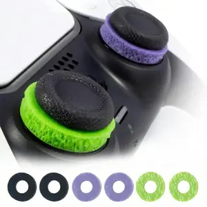 HUPEND Precision Rings for PlayStation 4, PS5, Xbox One, XBX, Switch Pro & Scuf Controller (Black/Purple/Green) - Aim Assist Motion Control game controller accessory precision ring silicone aim assist ring series x controller 6 in 1