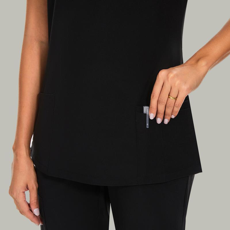 Scrubs Luna Vital Set for Women - Stretch V-Neck Scrub Top & Jogger Pant with 8 Pockets