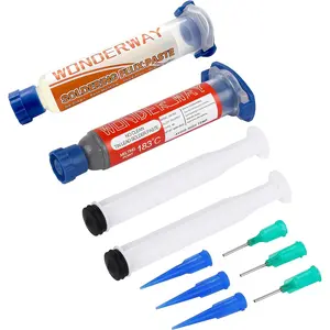 Sn63/Pb37 T4 Tin Lead Solder Paste (30g) & Lead-Free Solder Flux 10cc, Supplied By