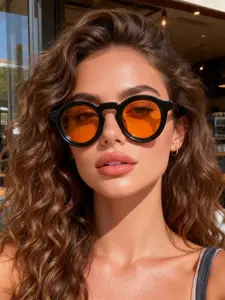 Unisex Y2K Trendy Small Round Frame Glasses, Vintage Classic Style, Durable Streetwear Accessories for All Seasons