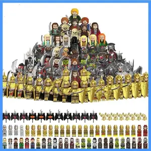 Medieval Elf Doll Nuoduo Elf Series Elf Warrior Elf Guard Mini Cartoon Model Small Particle Building Block Children's Toys