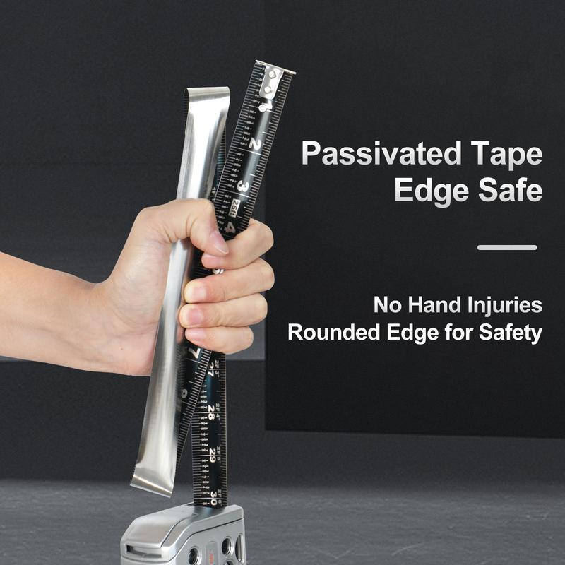 16FT Retractable Tape Measure Stainless Steel Measuring Tape With One sided Scale Waterproof Portable AutoLock Ruler With Magnetic engineer tape 16FT Retractable Tape Measure Stainless Steel Measuring Tape With One sided Scale Waterproof Portable AutoLock Ruler With Magnetic engineer tape