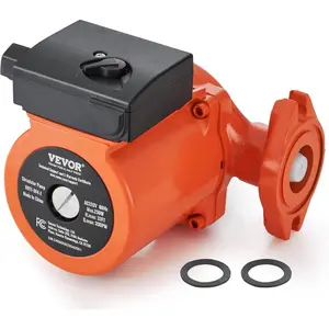 VEVOR 009-BF5-J Cast Iron Recirculating Pump, 17 GPM Hot Water Circulation Pump, 3/4 NPT Flange 3-Speed Circulator Pump, Quiet Operation Circulator for Floor Heating/Home Water Heater SystemVEVOR Super Brand Day