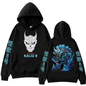 Anime Kaiju No 8 Kafka Hibino KAIJU NUMBER EIGHT Hoodie Harajuku Hip Hop Pullover Tops Sweatshirt Gift 79S