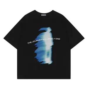 aelfric eden blurring shadow print tee,cool gift for friends, street shirt, summer shirt, adult shirt Menswear Top Streetwear Tshirt Tropical Casual Crewneck