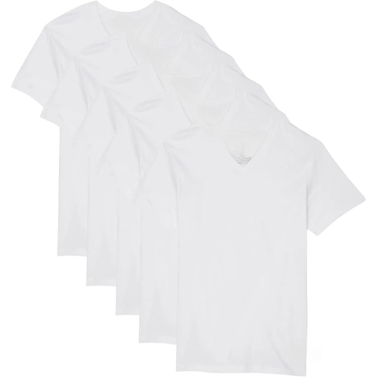 Classic Fit Wicking V-Neck 5-Pack Undershirts