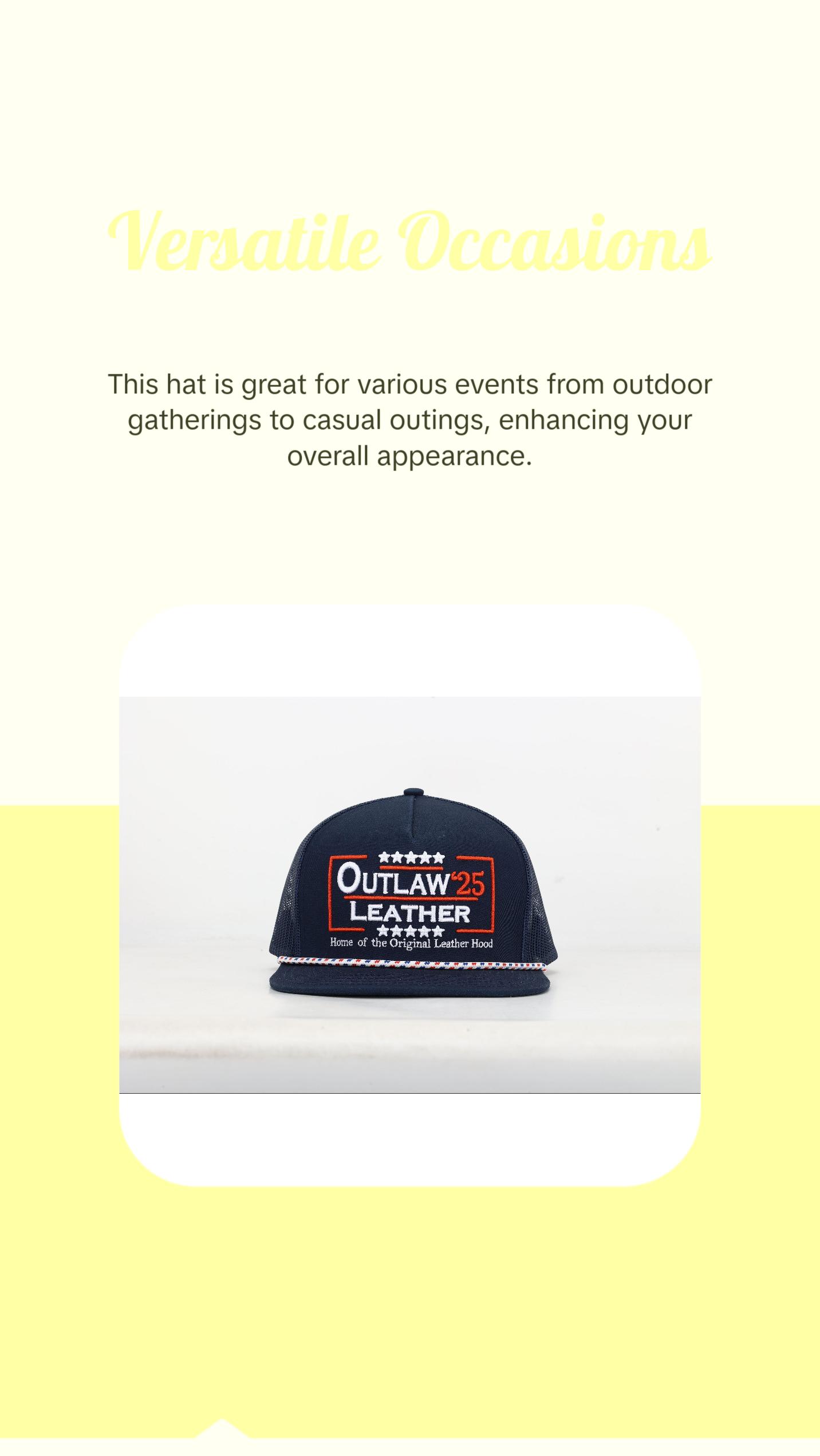 Outlaw Hat- Navy Blue 2025 Hat