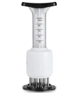 Meat Tenderizer & Marinade Injector Kit Stainless Steel Food Flavor Syringe for Injecting Marinade Liquid & Brine Ideal BBQ Tool for Smoking Turkey Beef Kitchen Utensils