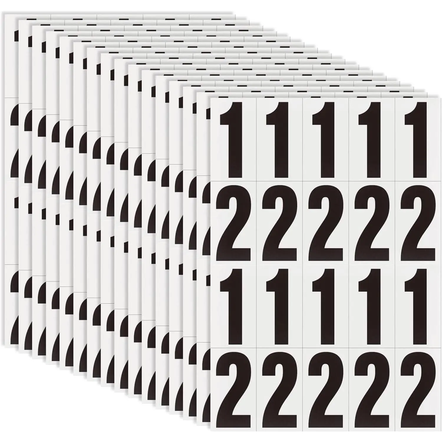 Adhesive Numbers for Mailbox, House Numbers, Reflective Number Sticker, Mailbox , Address Number, Trash Cans Decal, for Outside (4 Inch, 300 count)