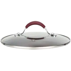 Cooking Pot Lid | Tempered Glass Lid with Stainless Steel Rim - Fits 7.9" Pot - Oven & Dishwasher Safe - Home Kitchen Cookware Accessory