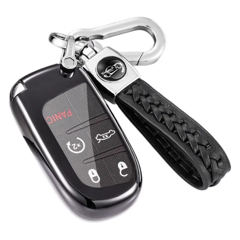 Key Fob Shell for Dodge RAM 2013-2018, Smart Remote Key Case Cover 3/4/5 Buttons for Dodge RAM 2013-2018 GQ4-54T, Key Fob Protector, Car Key Cover