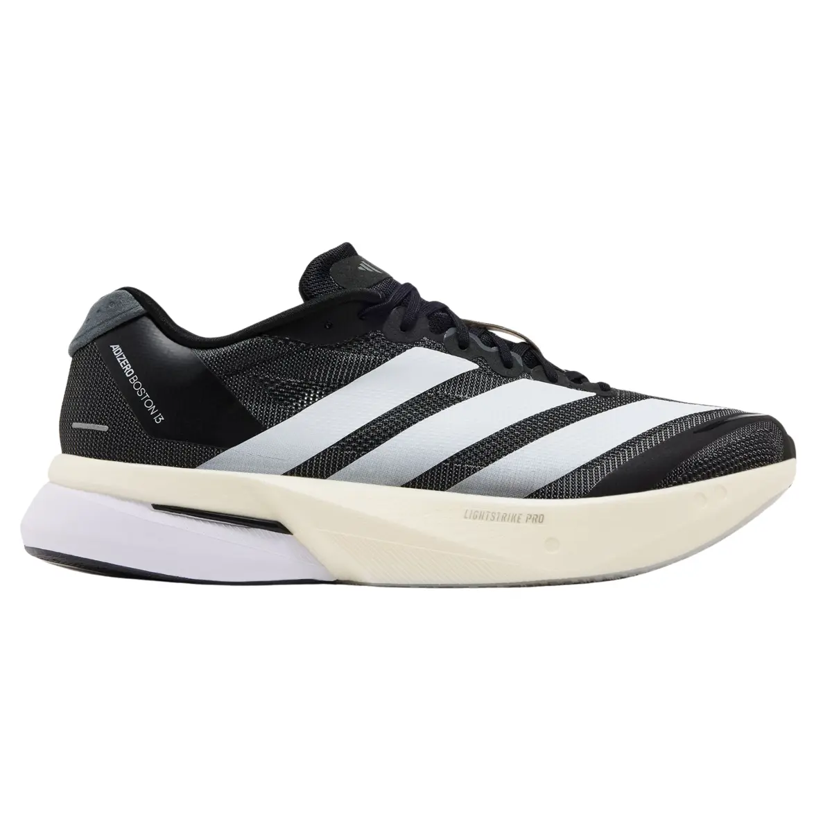 adidas Adizero Boston 13 Black White Grey Men's Fashion Shoes New