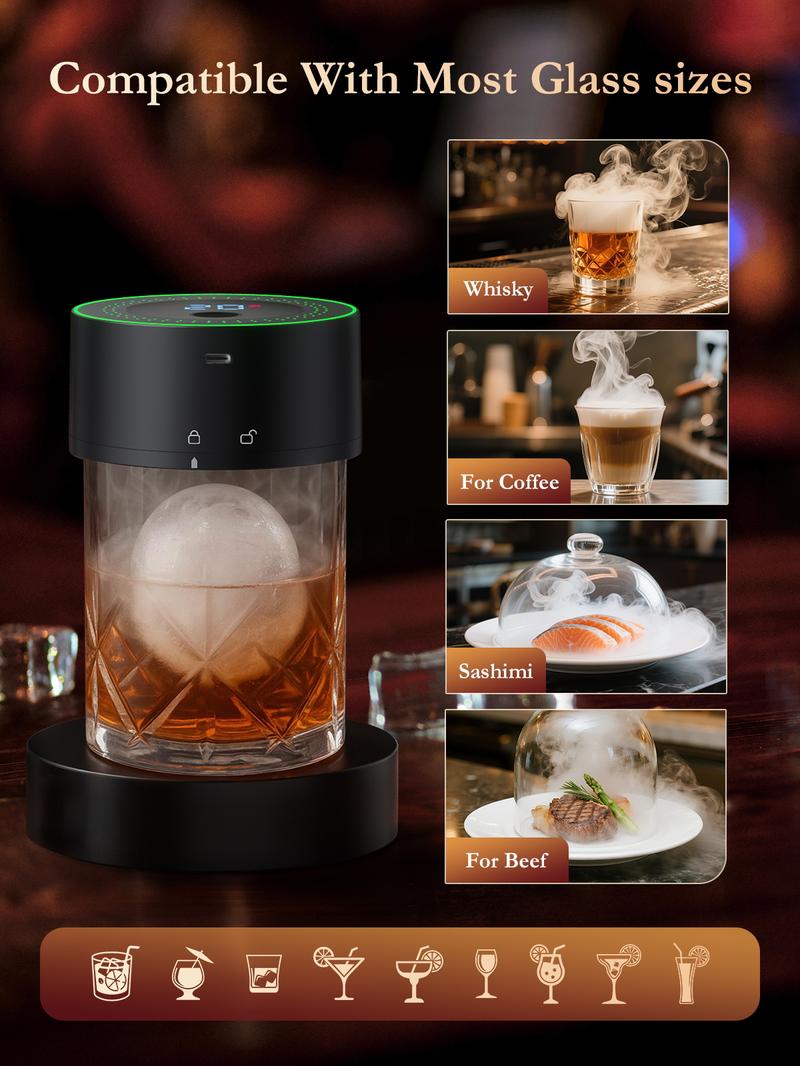 Amzseat Electric Whiskey Smoker Kit Built-in Lighter, No Butane Needed, Rechargeable Cocktail Smoker Kit with 6 Wood Chips,Fashioned Drink Smoker Kit, Bourbon Whiskey Gifts for Men,Dad,Husband Bakeware Wooden Amzseat Electric Whiskey Smoker Kit Built-in Lighter, No Butane Needed, Rechargeable Cocktail Smoker Kit with 6 Wood Chips,Fashioned Drink Smoker Kit, Bourbon Whiskey Gifts for Men,Dad,Husband Bakeware Wooden