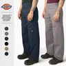 DICKIES Men's 85283 Loose Fit Work Pants Double Knee Work Trousers Cell Phone Pocket Loose Fit Work Uniform Casual Hip Hop Harem 28" to 52"
