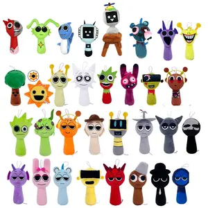 Sprunki Plush Rhythm Box Series Doll, Cute Cartoon Plush Toy, Changeable Gift, Soft Decorative Stuffed Animal Gifts