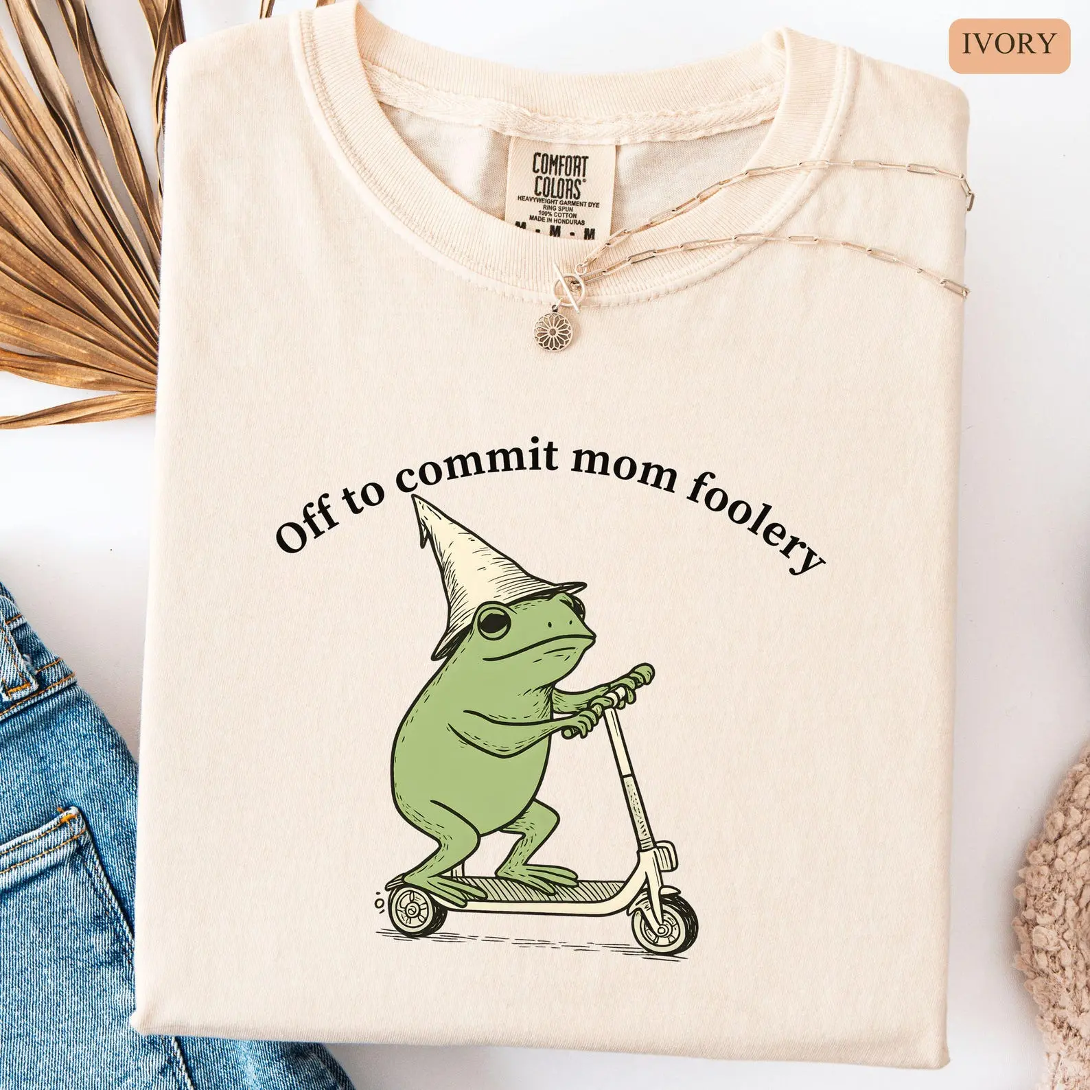 Comfort Colors Off To Commit Mom Foolery Shirt, Funny Frog Meme Thrifting Tee, Funny Frog Shirt, Resilient Mom Gift, Flight Was Never An Option, Resilient Mom Gift, Flight Was Never An Option Tee, Empowerment Shirt Cancer Warrior