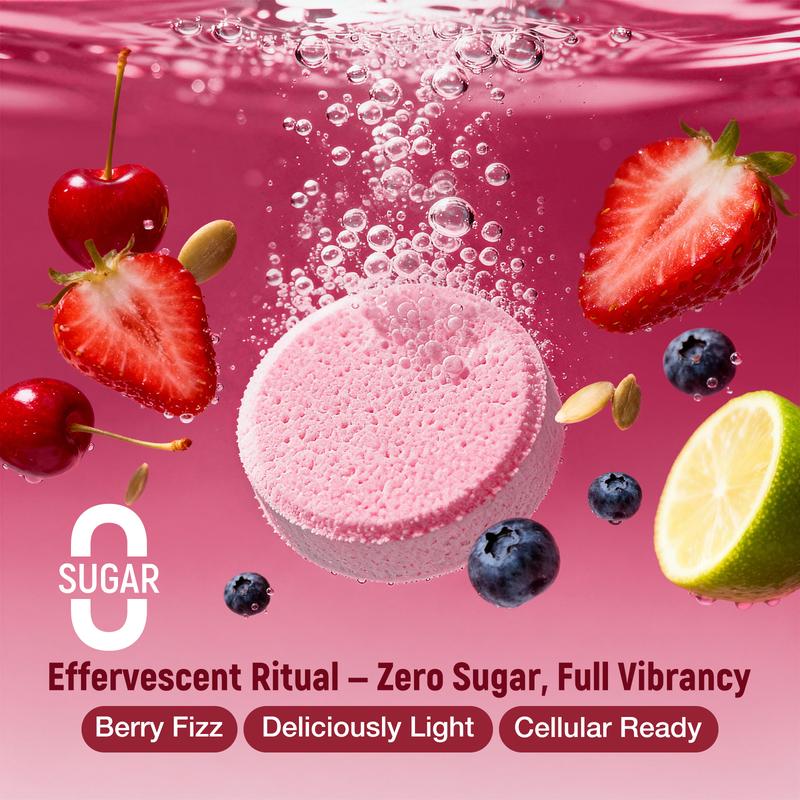 Neunest Cell Charge Liposomal Glutathione Effervescent Tablet : 2026 New 5-in-1 Tech (Glutathione, Vitamin C, Magnesium, NAC & Berry Blend) - Fix Dullness, Dark Spots &Skin Brightening-Deep Liver Detox & Anti-Aging Support-Refreshing Berry Flavor