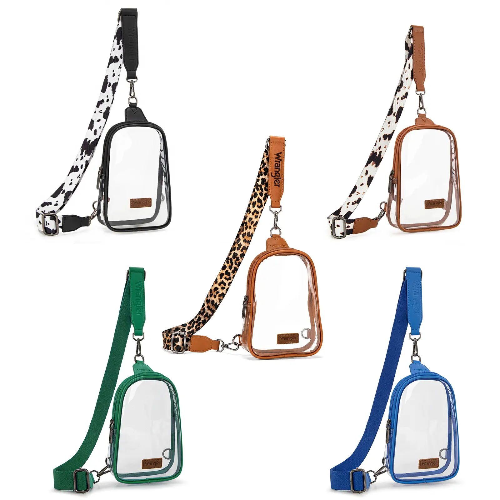 Wrangler Crossbody Clear Sling Bags for Women Stadium Approved Cross Body Purse