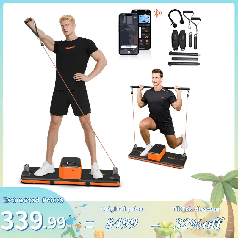 Unitop All-in-one fitness station: Multi-functional Compact Strength Station, Space-saving, Full-body Muscle Workout