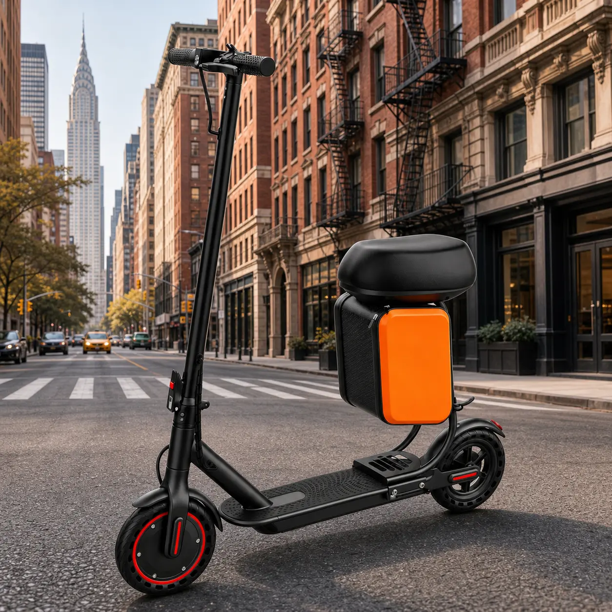 Foldable Electric Scooter for Adults, App Controlled for Commute Riding with 350W Premium Motor, 19MPH Speed and Adjustable Seat, Carry Bag, 350W Motor, Unisex Adults, Motorized Scooters, Portable Scooters