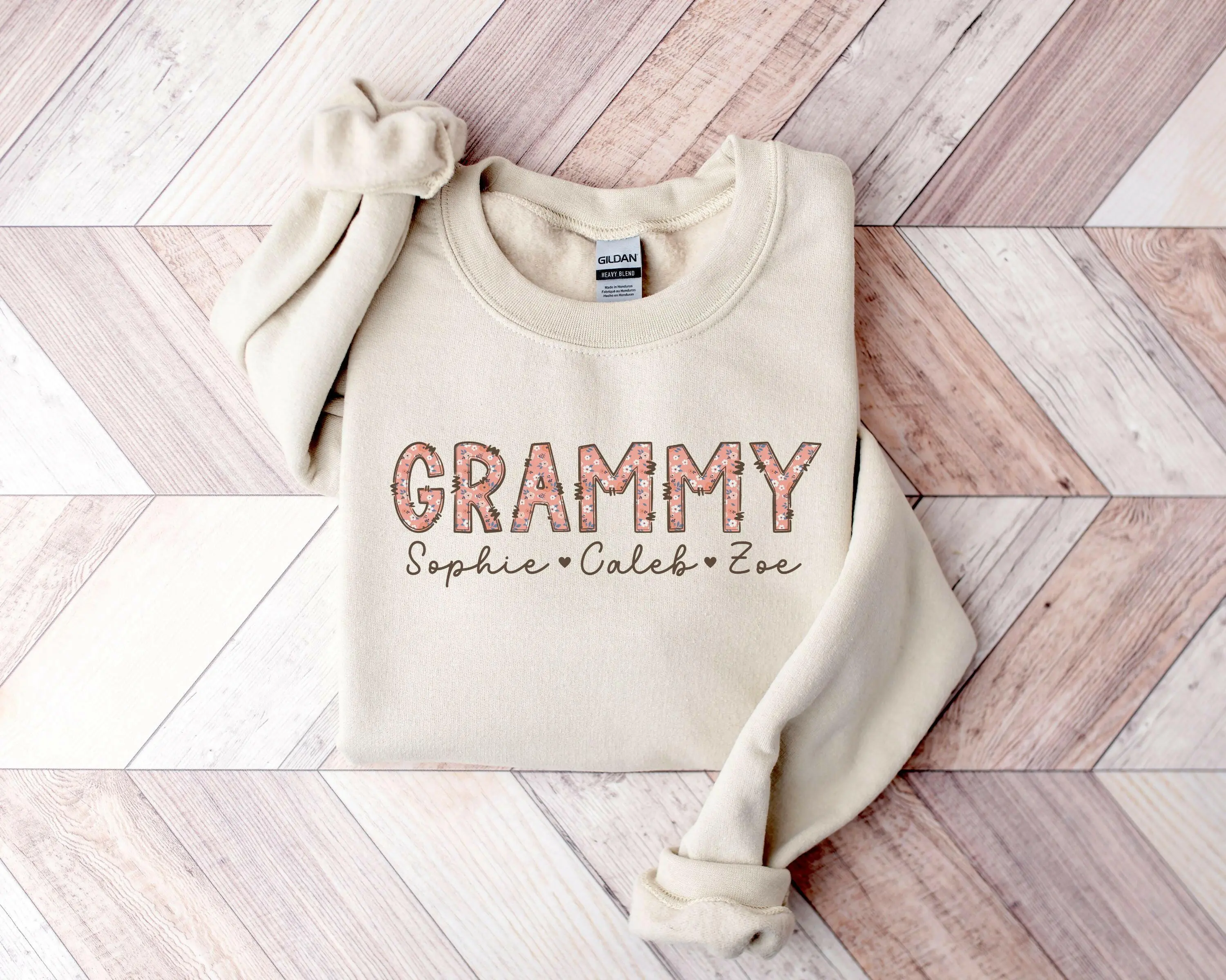 Personalized Grammy Sweater with Grandkids Names