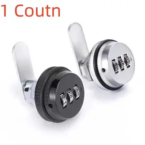 3-digit Combination Lock, Cabinet Cam Lock, Password Lock, Security Lock, Zinc Alloy Cabinet File Drawer Locker, Mechanical Password Lock for Mailbox Cabinet Door