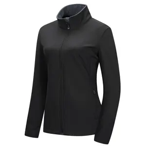 33,000ft Women's Lightweight Softshell Jacket Fleece Lined Windbreaker Waterproof Warm Jacket for Running Golf Hiking