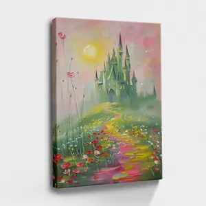 Framed Wall Art, Wrapped Canvas Poster Vintage Prints, Whimsical Evil Wizard Of Oz, Impressionist Oil Painting Art, Simple Home Wall Decoration, Birthday Party Decor, Decorative Wall Art for Living Room Bedroom Office, Gifts Wood