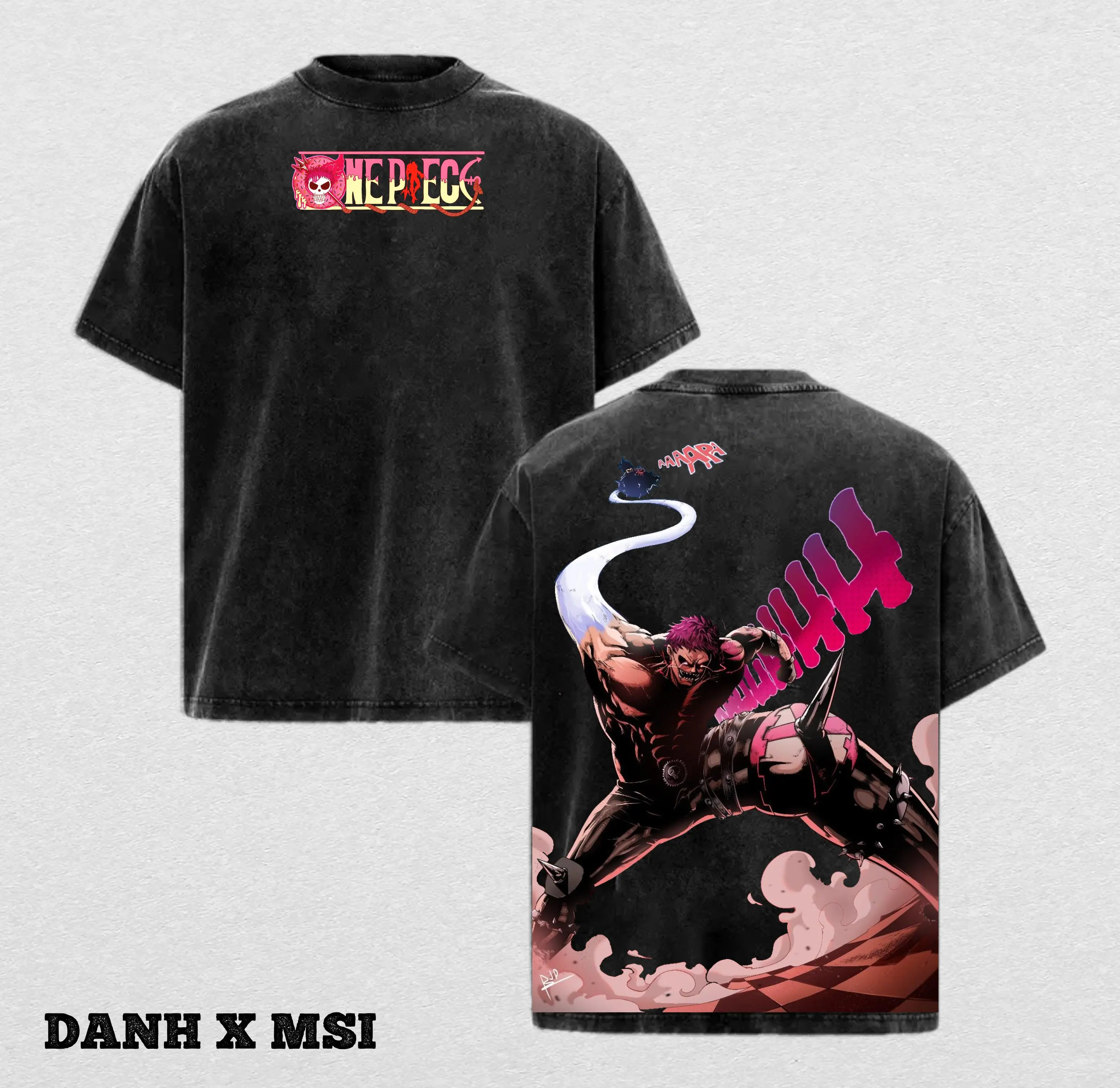 Charlotte Katakuri | OP Washed Tee Streetwear Tee Hoodie “Future Sight — A Commander Who Stands Unshaken” — For Anime Fans, For Drops That Glow With Cold Precision