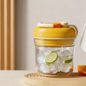 380ML Three-In-One Ice Cube Tray Cup, Portable Square Ice Mold, Press Release Ice, Food Grade, Summer Ice Cube Cup