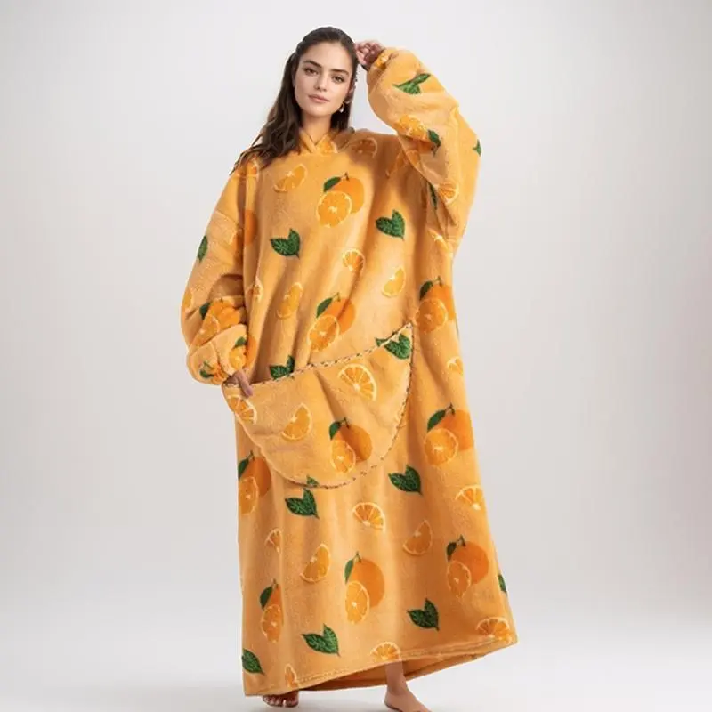 Extra Large Wearable Fleece Blanket Hoodie for Women and Men - Super Warm and Cozy with Sleeves and Pockets Extra Large Wearable Fleece Blanket Hoodie for Women and Men - Super Warm and Cozy with Sleeves and Pockets