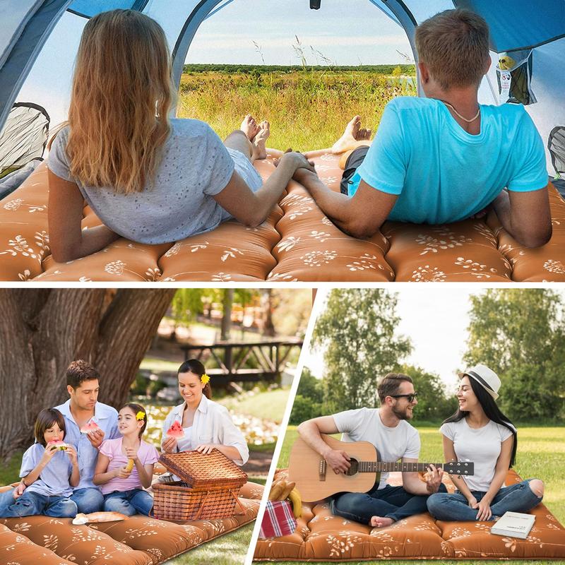 【GARVEE】Japanese Futon Mattress, Futon Floor Mattress Japanese Style Floral Pattern Mattress for Floor, Tatami Mat, Sleeping Mattress Pad for Camping Travel (Flowers-red, Full(80"L x 54"W))