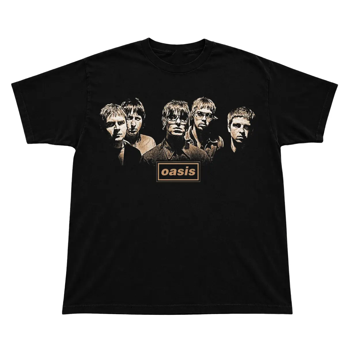 Women's Vintage Oasis Band Graphic T-Shirt, 90s Rock Music Crew Neck Tee, Retro Concert Style, Indie Fan Gift, Unisex Casual Streetwear, All Seasons, Durable Stitching for Everyday Wear, Do Not Bleach, Hang Dry, Shortsleeve, Breathable, Comfortable, Cotto
