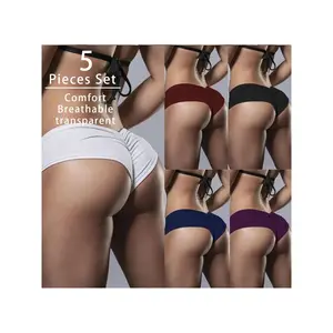 5-Pack Cheeky Scrunch Butt Underwear for Women – Soft, Stretchy & Breathable Panty