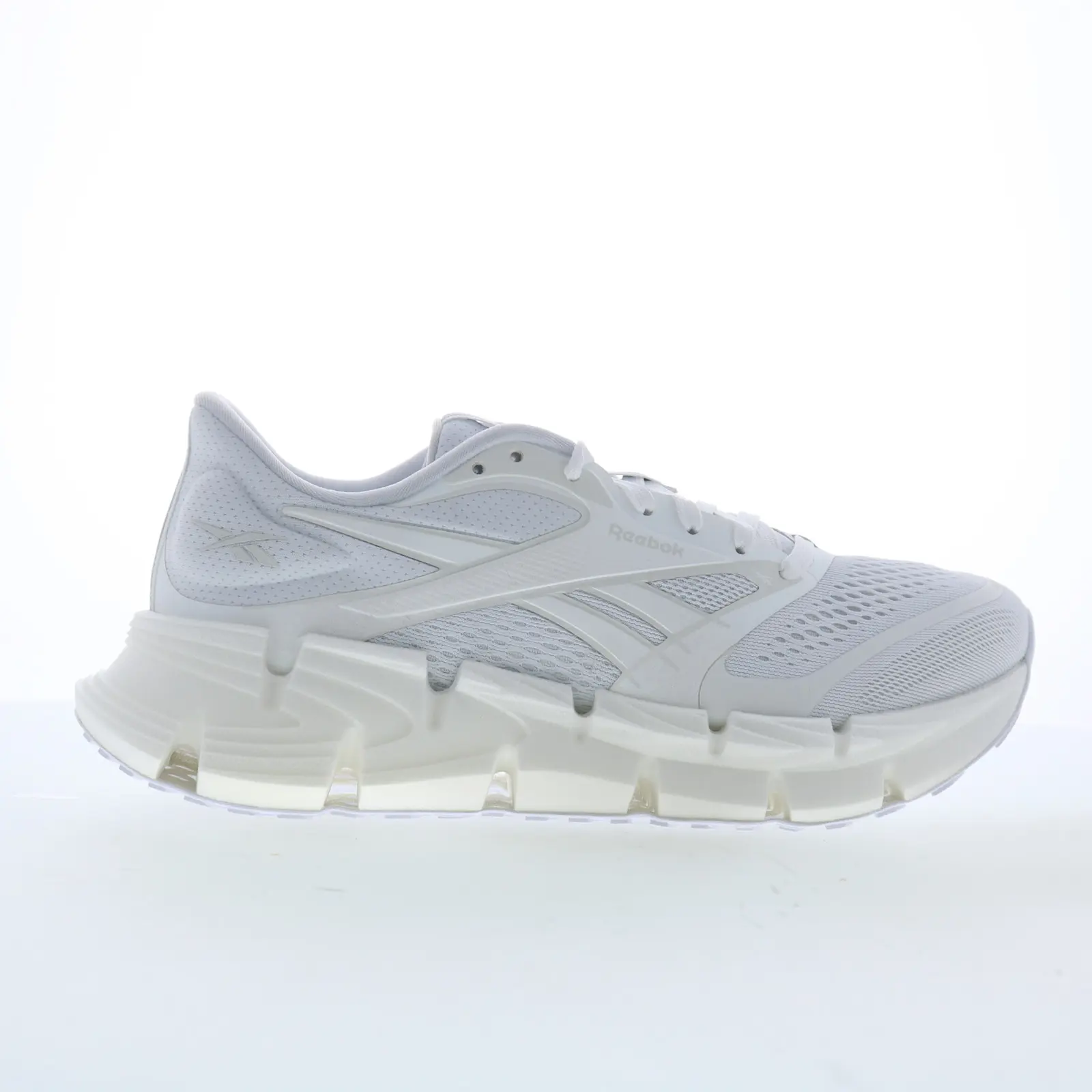 Reebok Floatzig 2 Womens White Mesh Lace Up Athletic Running Shoes