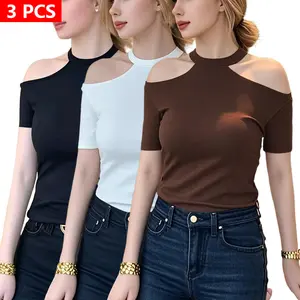 3 PCSWomen's Y2K Strapless Backless Tube Top Double Lined Sleeveless Crop Tank Top for Summer 2025 Going Out springtok summer clothes 006
