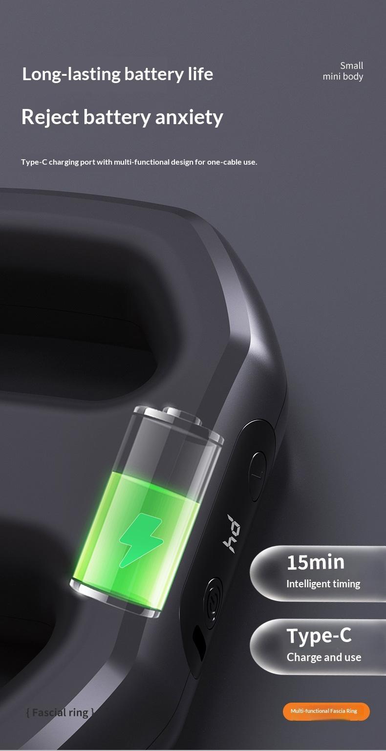 2026 new fascia ring ZM-777 mini muscle recovery fascia device upgraded adjustable waistband, waist circumference up to 55 inches, cordless rechargeable, portable massager designed specifically for waist and back muscle recovery, parent gift