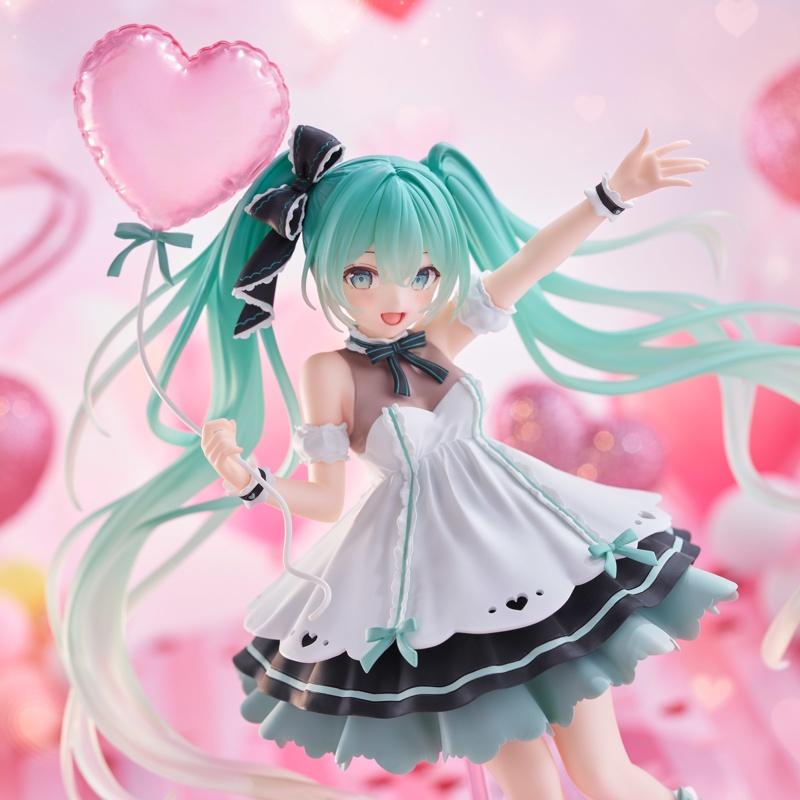 AMP+ Series Hatsune Miku 2025/2024 Birthday Party Ver. PVC Anime Figure Official Figurine Collectible Model Table Ornament Fan Collection Holiday & Birthday Gifts