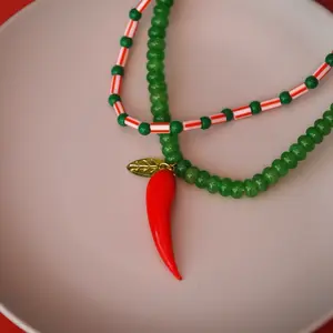 PONTELANOW, Red Chili Necklace - Perfect Accessory for Your Outfit