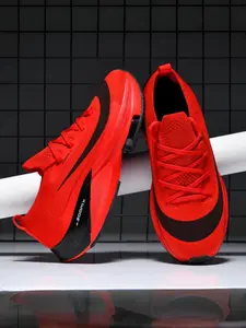 Sports Student Carbon Plate Air Cushion Athletic Running Shoes, Lightweight Shock Absorbing Breathable Non-Slip Low Top Sneakers for All Seasons