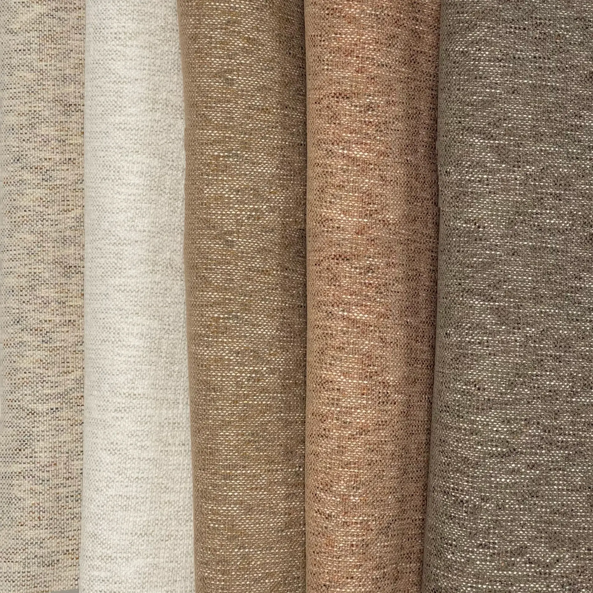 SELMA - MULTI TONAL PLAIN TEXTURED UPHOLSTERY FABRIC BY THE YARD