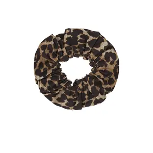 Ganni Printed Cotton Scrunchie in Leopard
