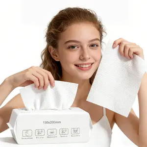 Face Towels,1/2/4packs Disposable Face Towel, Face Towelettes Gentle Soft Makeup Remover Cleansing Dry Wipes, Thick Face Towel for Sensitive Skin