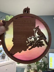 Indiana Suncatcher for Sunny Window