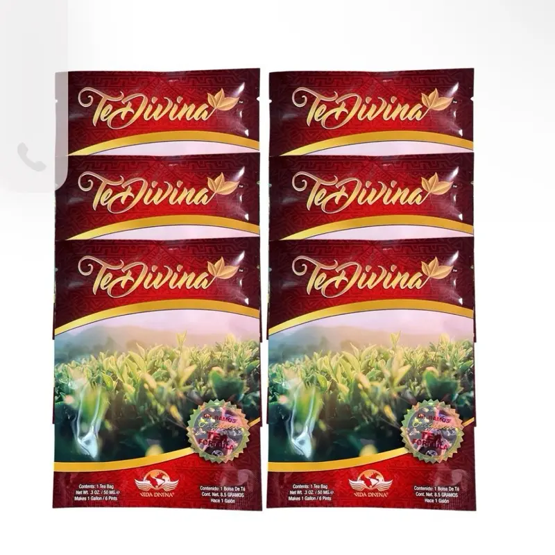 Te Divina Original Buy 4 Get 2 Free Herbal Tea Fruit Beverage 1 Sachet Caffeine-Free with Reishi & Chaga for Detoxification & Digestive Health - Drink Natural