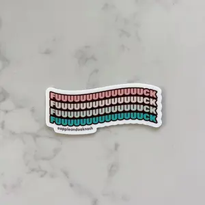 long fuck stack sticker