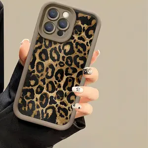 Stylish Leopard Pattern Phone Case, Precise Camera Lens Protection, Shockproof for iPhone 16 Series 12 13 14 15 Pro Max Cover Protective iphone 16 pro max case anti-drop phone Protector Screen Protector Smartphone Casing mobile phone accessory