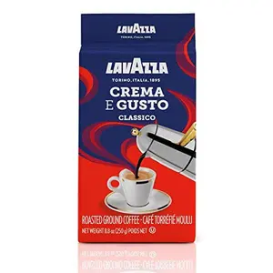 Lavazza 2 Pack Crema E Gusto Ground Coffee 8.8oz/250g Each